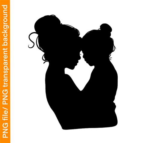 mom silhouette|mom and daughter silhouette images.